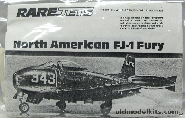 Rarejets 1/72 North American FJ-1 Fury - Bagged plastic model kit